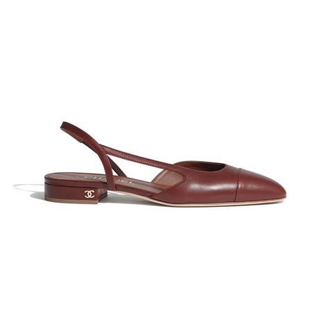 chanel brown slingbacks|chanel slingback online shop.